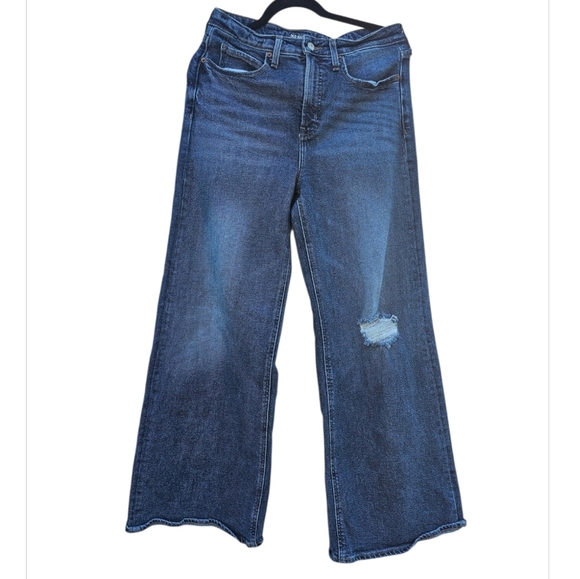 Old Navy Wide Leg Blue Jeans - Picture 1 of 2